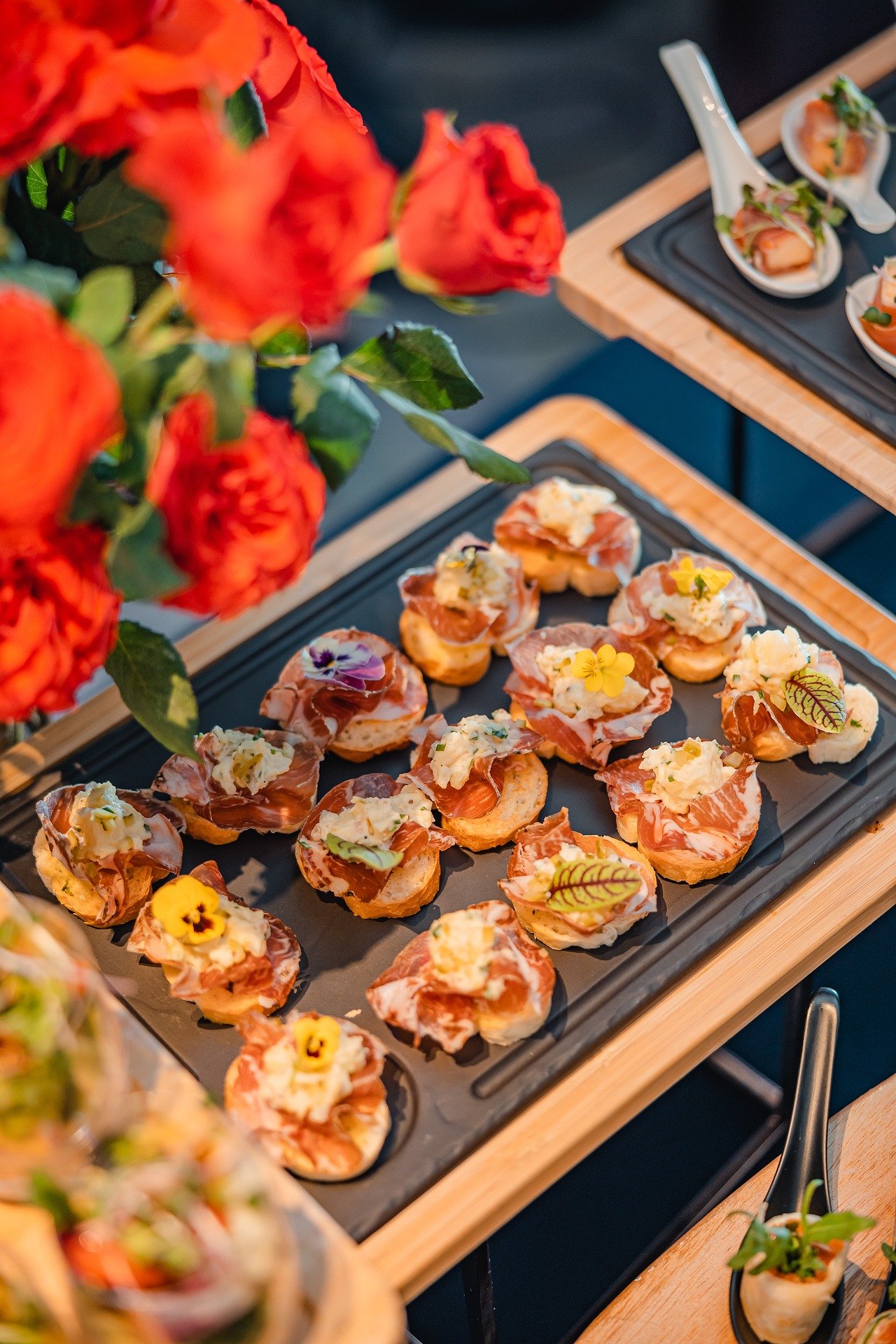 Canapés buffet cocktail entreprise Lyon